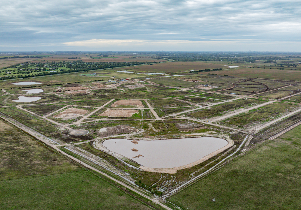 Vista aérea de Cinco Lagos