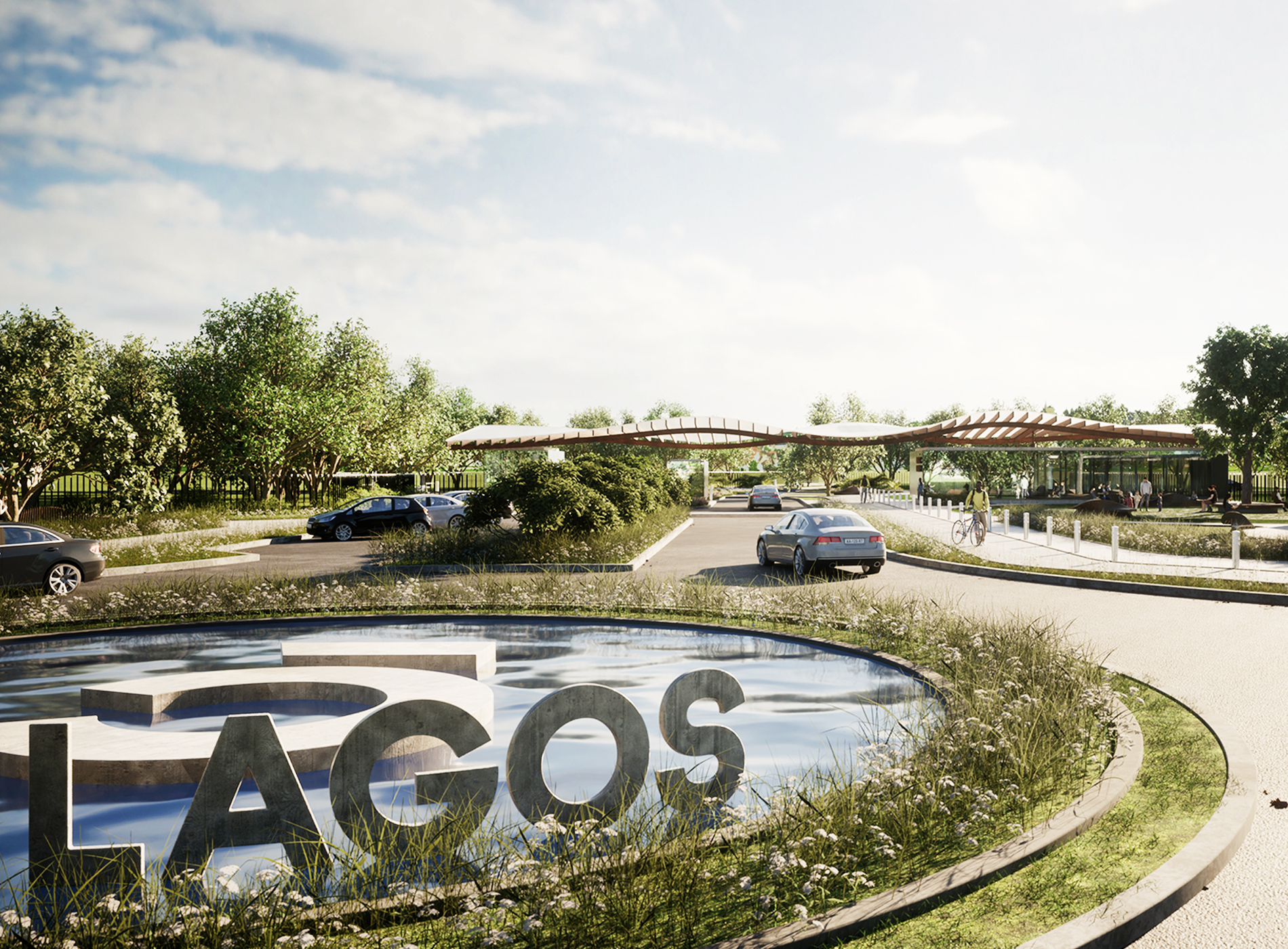 Vista del loteo completo