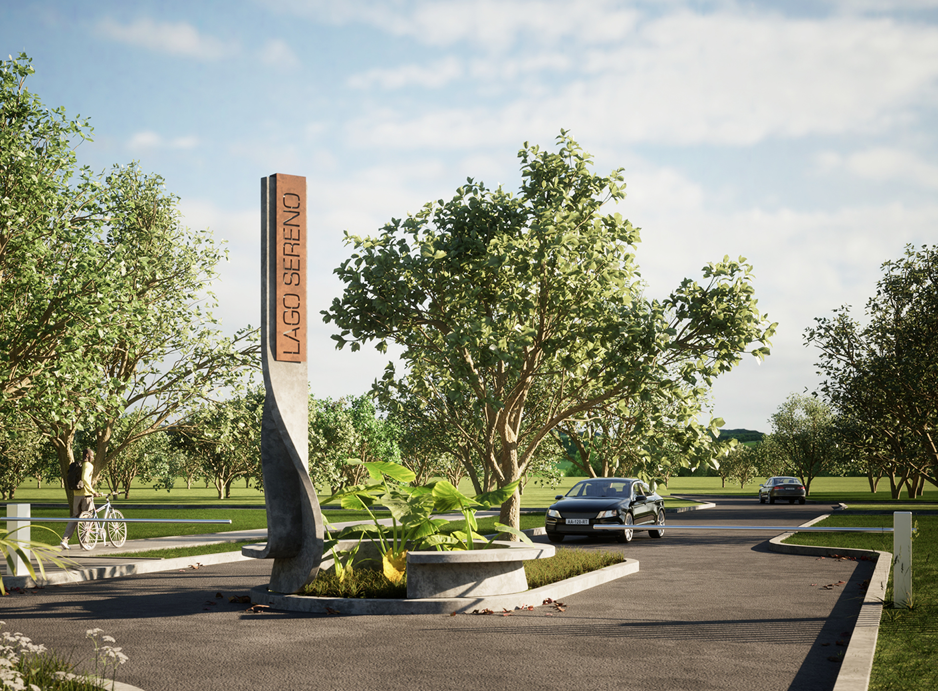 Vista aérea de los lagos